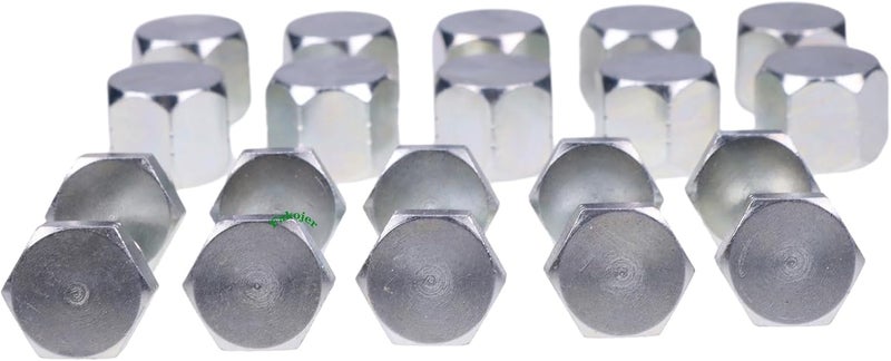 Fakojer 10 Pairs 3/8" # 6 JIC Cap 0304-C-06 & Plug 2408-06 9/16-18 Hydraulic Adapter Fitting - Image 5